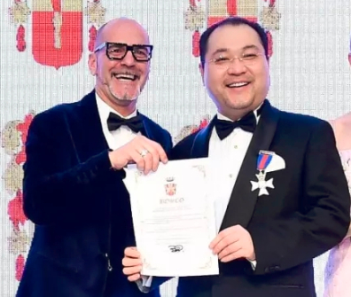 意大利博斯科親王授勛太和木作君士坦丁皇家薩克騎士勛章